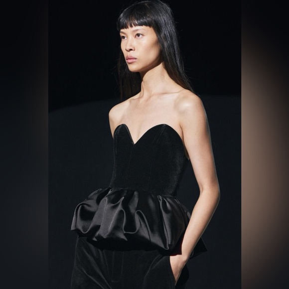 ZARA VELVET TOP ZW COLLECTION - Picture 11 of 17